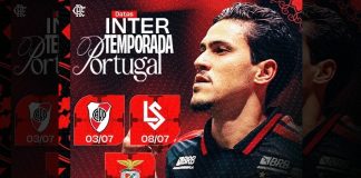 Aberta às vendas de ingressos dos jogos do Flamengo para intertemporada em Portugal
