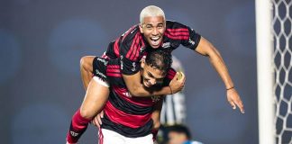 Josmar comemora gol no Sub-20. Foto: Gilvan de Souza / Flamengo