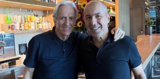 Léo Jardim e Jorge Jesus, almoçam juntos no Rio de Janeiro