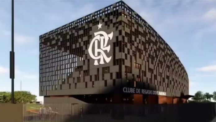 Projeto do miniestádio do Flamengo. Foto: GE