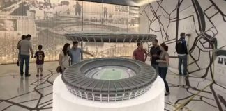 Projeção do novo museu do Maracanã (foto: Reprodução/FlamengoTV)
