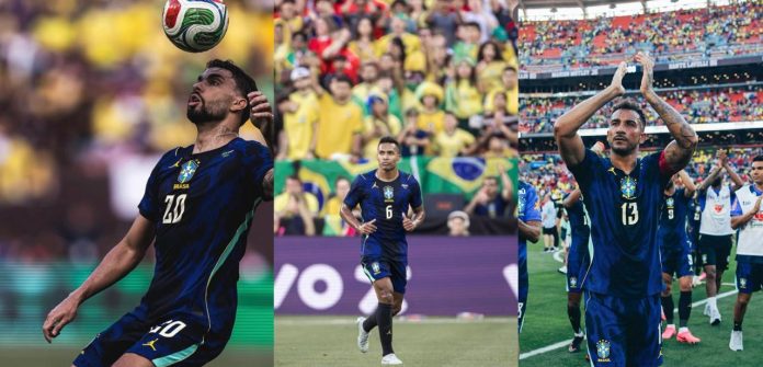 Paquetá, Alex Sandro e Danilo pela Seleção Brasileira