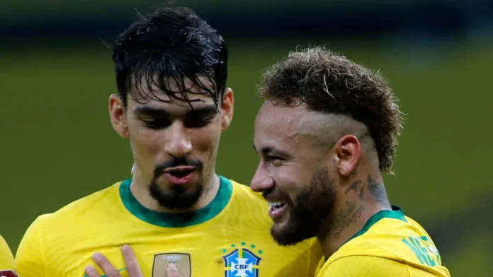 Paquetá e Neymar juntos pela Seleção Brasileira