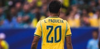 Paquetá pela Seleção Brasileira na Copa do Mundo