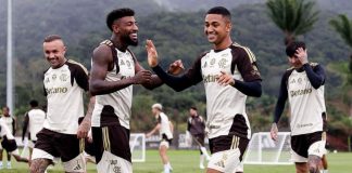 Treino no Ninho do Urubu para Intertemporada em Portugal