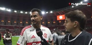 Zagueiro Danilo em entrevista após empate do Flamengo com o Inter no Beira-Rio