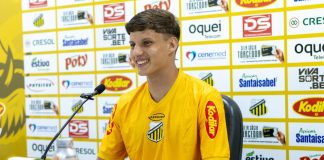 Goleiro Pedro Martins no sub-20 do Novorizontino