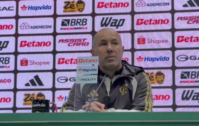 Leonardo-Jardim-Entrevista-Chape-0-4-Flamengo-220726 Leonardo Jardim em entrevista coletiva após goleada do Flamengo sobre a Chapecoense