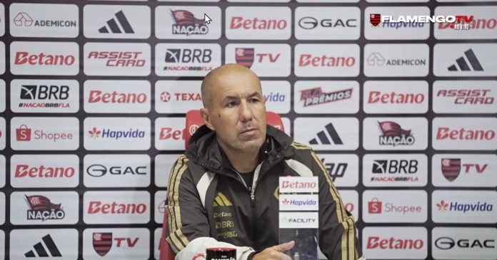 Leonardo Jardim em entrevista coletiva após empate do Flamengo com o Inter no Beira-Rio