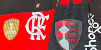 Patch de Tetracampeão da Libertadores que o Flamengo vai utilizar na competição