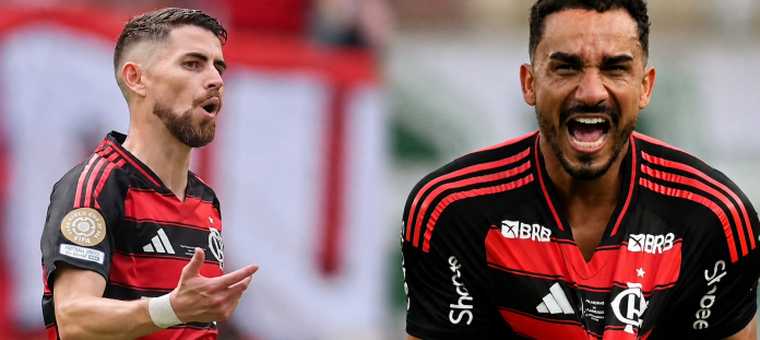 Jorginho e Danilo, jogadores do Flamengo
