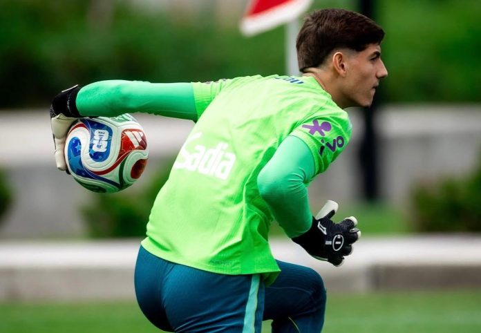 Léo Nannetti é um goleiro de 18 anos, revelado pelas categorias de base do Flamengo