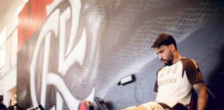 Paquetá, durante treino no CT do Flamengo — Foto: Adriano Fontes/Flamengo