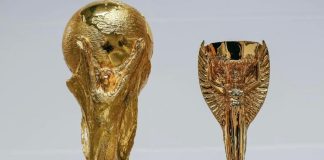 Taças históricas da Copa do Mundo. Foto: Julliana Nascimento / Flamengo