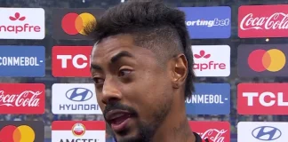 Bruno Henrique em entrevista após empate do Flamengo com o Cruzeiro no Mineirão