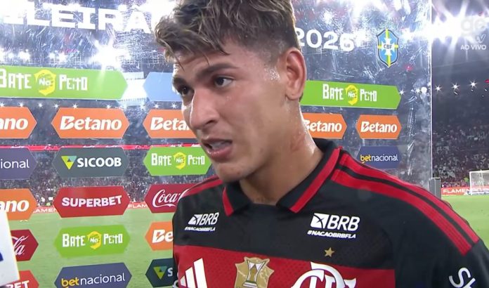 Carrascal em entrevista após vitória do Flamengo sobre o Botafogo no Maracanã