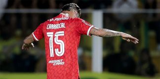 Carrascal em campo pelo Flamengo na goleada sobre o Mirassol - Foto: Gilvan de Souza / Flamengo