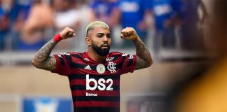 Gabigol marcou para o Flamengo na vitória sobre o Cruzeiro no Mineirão em 2019