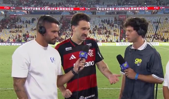 Léo Ortiz em entrevista após vitória do Flamengo sobre o Botafogo no Maracanã