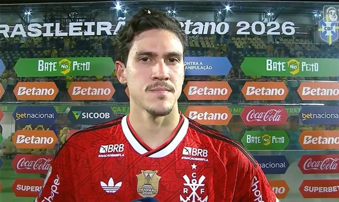 Pedro em entrevista após goleada do Flamengo sobre o Mirassol