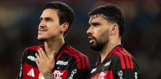 Pedro e Paquetá, jogadores do Flamengo