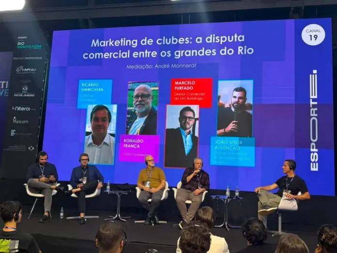 Representantes-de-Flamengo-Fluminense-Vasco-e-Botafogo-no-painel-Marketing-de-clubes Representantes de Flamengo, Fluminense, Vasco e Botafogo no painel