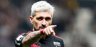 O meio-campista uruguaio Arrascaeta, jogador do Flamengo