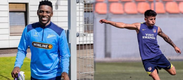 Luiz Henrique, jogador do Zenit e Thiago Almada, jogador do Atlético de Madrid