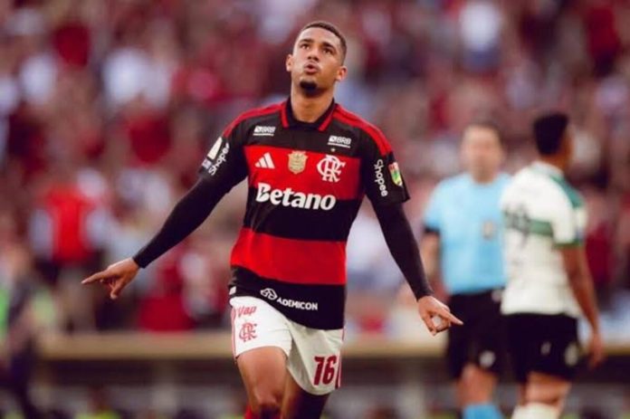 Samuel Lino, jogador do Flamengo
