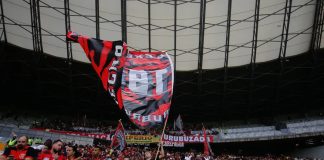 Torcida do Flamengo no Mineirão, estádio do Cruzeiro