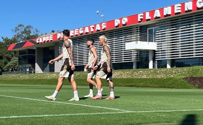 Treino no Ninho do Urubu. Foto: Instagram / Flamengo