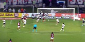 Bruno Henrique sobe no último andar para marcar de cabeça o gol da vitória do Flamengo sobre o Corinthians no Maracanã