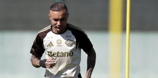 Everton Cebolinha em treino do Flamengo no Ninho do Urubu - Foto: Gilvan de Souza / Flamengo