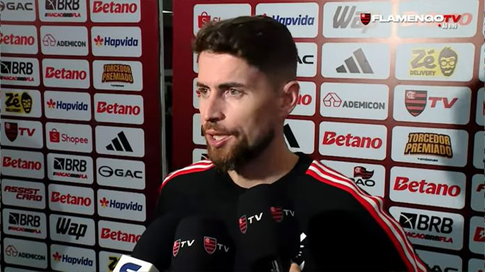 Jorginho em entrevista, após vitória do Flamengo sobre o Bragantino no Maracanã
