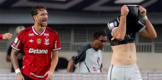 Léo Pereira em campo pelo Flamengo na vitória sobre o Remo no Mangueirão - Foto: Gilvan de Souza / Flamengo