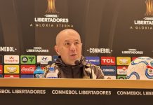 Leonardo Jardim em entrevista após classificação do Flamengo na Libertadores - Foto: Raisa Simplício
