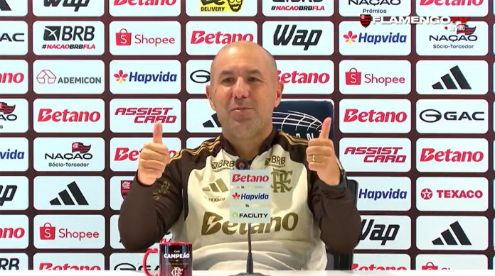 Leonardo Jardim em entrevista após vitória do Flamengo sobre o Mirassol no Maracanã
