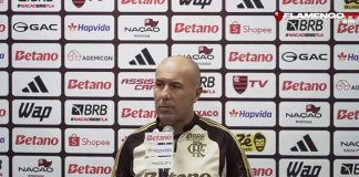Leonardo Jardim em entrevista após vitória do Flamengo sobre o Remo em Belém