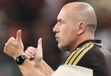 Leonardo Jardim comandando o Flamengo no Maracanã