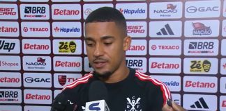 Samuel Lino em entrevista após vitória do Flamengo sobre o Mirassol no Maracanã