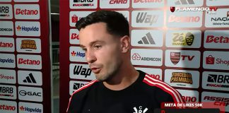 Saúl em entrevista, após vitória do Flamengo sobre o Bragantino no Maracanã