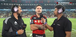 Saúl em entrevista após vitória do Flamengo sobre o Bragantino
