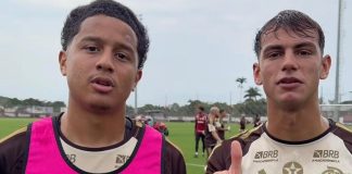 Anthony Valencia e Joaquin Freitas, novos reforços do Flamengo no Ninho do Urubu
