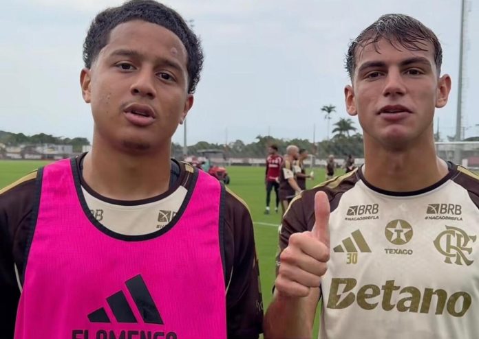 Anthony Valencia e Joaquin Freitas, novos reforços do Flamengo no Ninho do Urubu