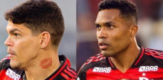 Ayrton Lucas e Alex Sandro, jogadores do Flamengo