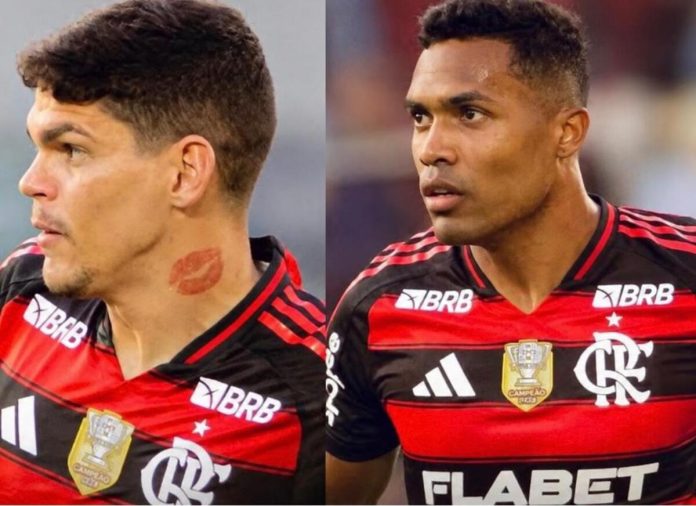 ayrton-lucas-alex-sandro-jogadores-flamengo Ayrton Lucas e Alex Sandro, jogadores do Flamengo