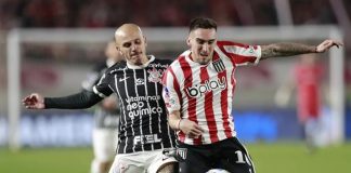 Estudiantes x Corinthians em campo pela Libertadores