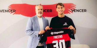 Joaquin Freitas, oficialmente novo reforço do Flamengo