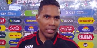 Alex Sandro em entrevista após vitória do Flamengo sobre o Fluminense no Maracanã