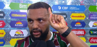Samuel Xavier em entrevista após vitória do Flamengo sobre o Fluminense